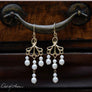 Out of Asia Original DesignGold & Pearls Chandelier Earrings - OutOfAsia